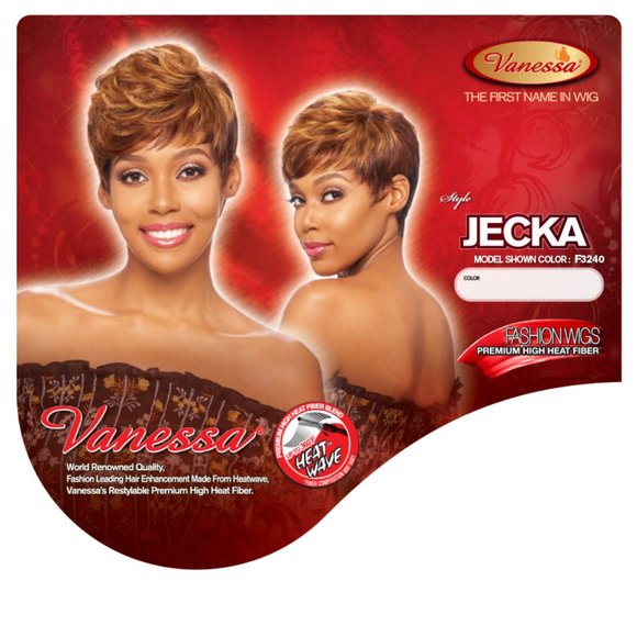 Jecka Vanessa Hair Full Wig Adjustable Fashion Short Pixie Cut Layers Black - Picture 5 of 12
